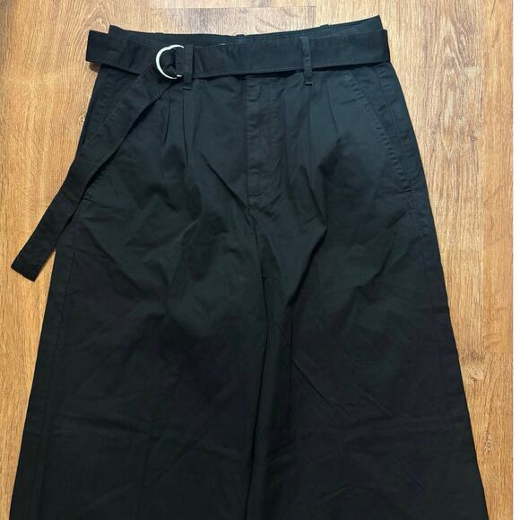 NWOT Everlane The Pleated Wide-Leg Chino In Black Size 2 - Picture 4 of 8